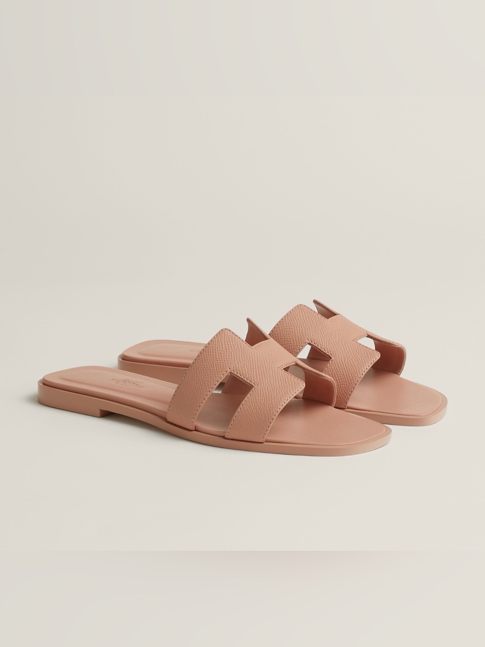 Hermes Oran Sandals in Beige Perlino 6.5 - Picture 2 of 10